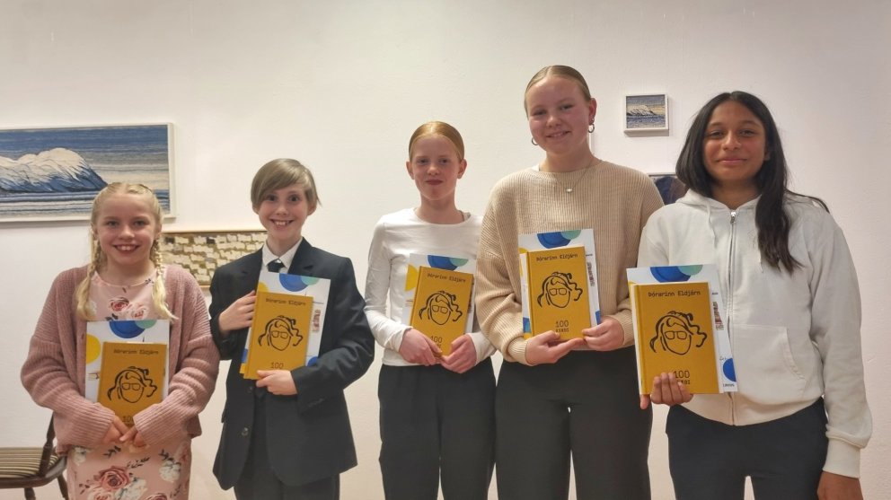 F.v. Nína Fanney, Baldur Starri, Karen Eva, Arnrún Eva og Ísabella Anna.