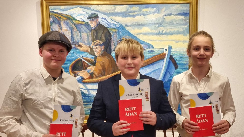 F.v. Brynjúlfur Nóri, Svavar og Tómas Orri