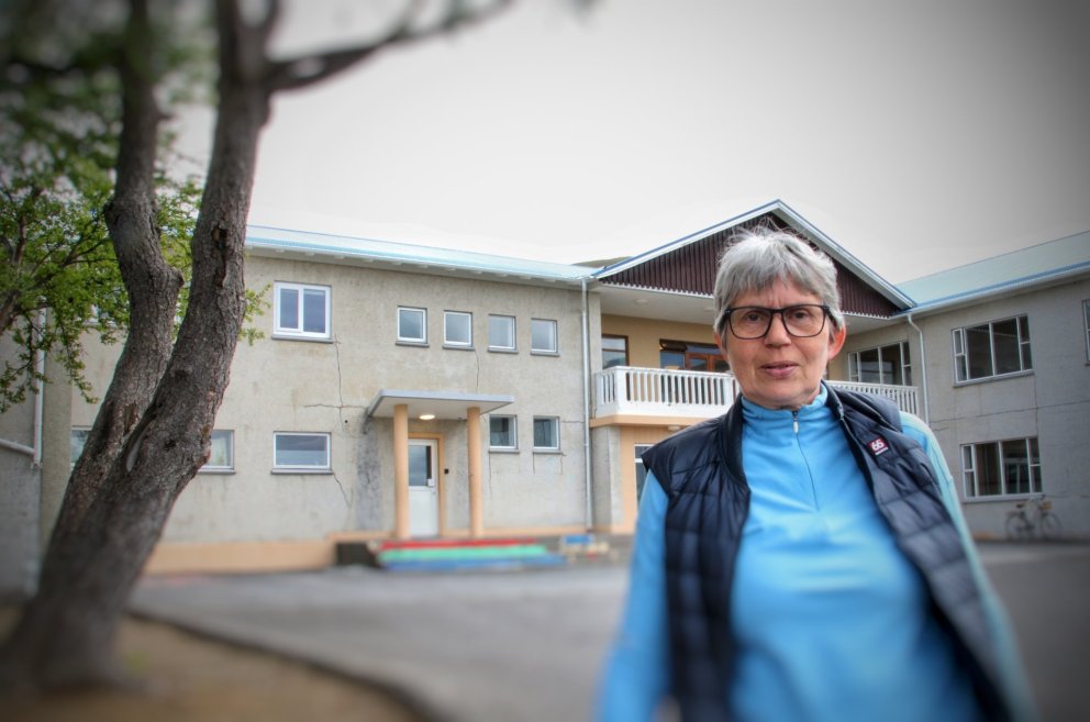 Guðrún Kristinsdóttir lýkur nú störfum við skólann.