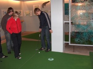 Golf á Hvalasafninu