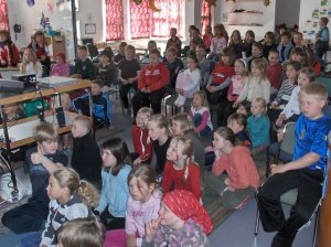 Bíódagur í Borgarhólsskóla