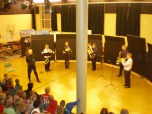 Blásarakvintett með tónleika