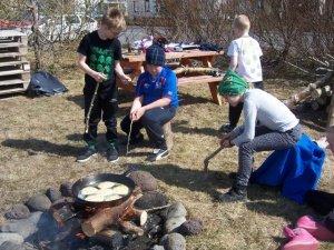 Útikennsla í Borgarhólsskóla vor 2009