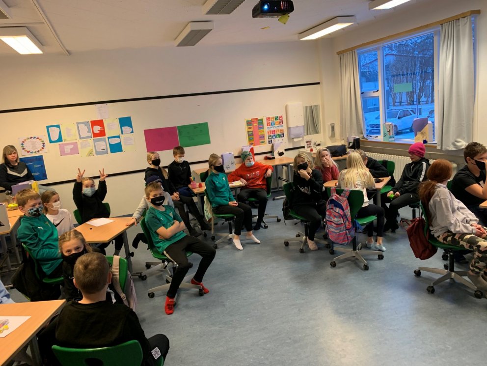 Nemendu sjötta bekkjar í Kappsmáli