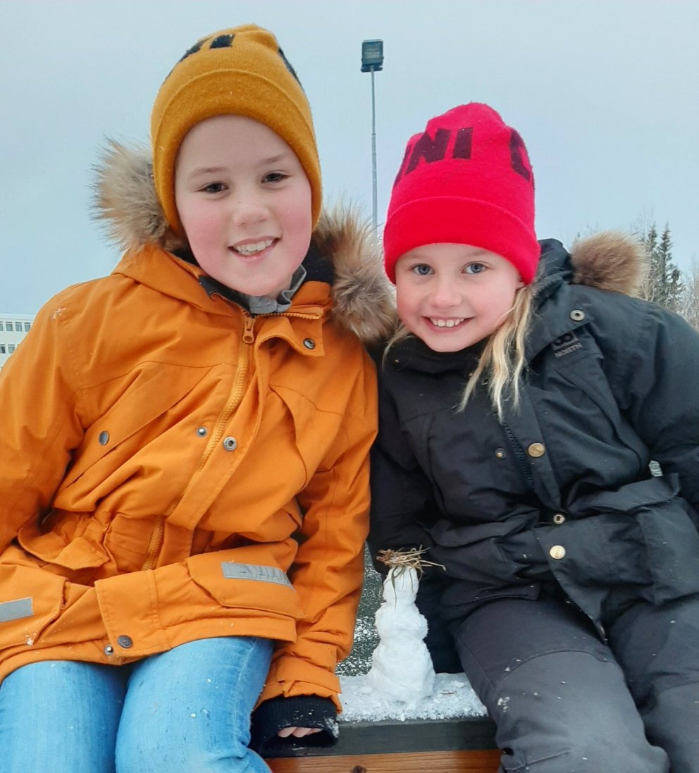 Það þarf ekki mikinn snjó til að gera snjókarl.