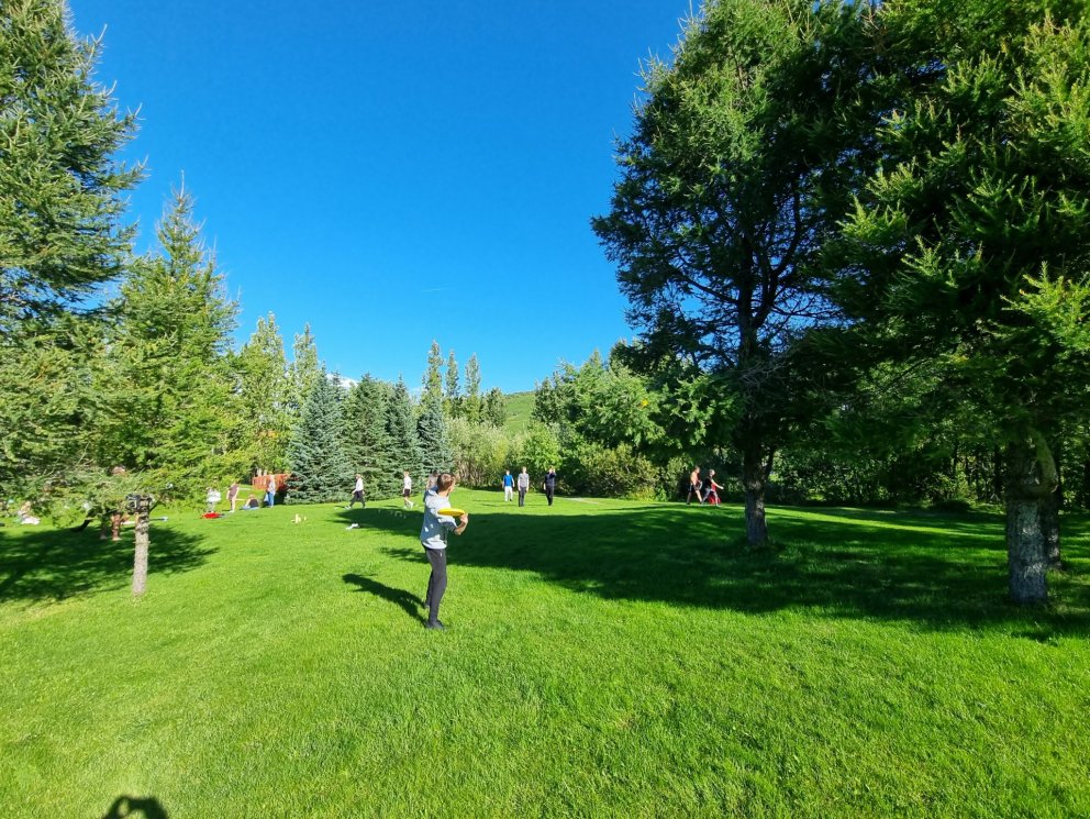 Útikennsla í blíðskaparveðri