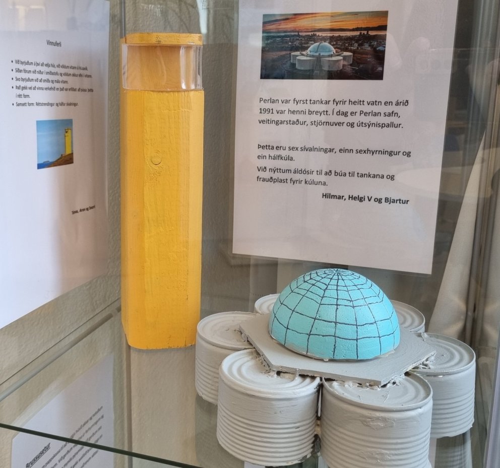 Húsavíkurviti og Perlan