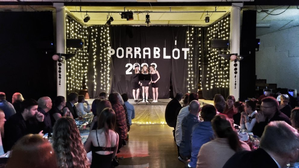 Frá þorrablótinu í gærkveldi