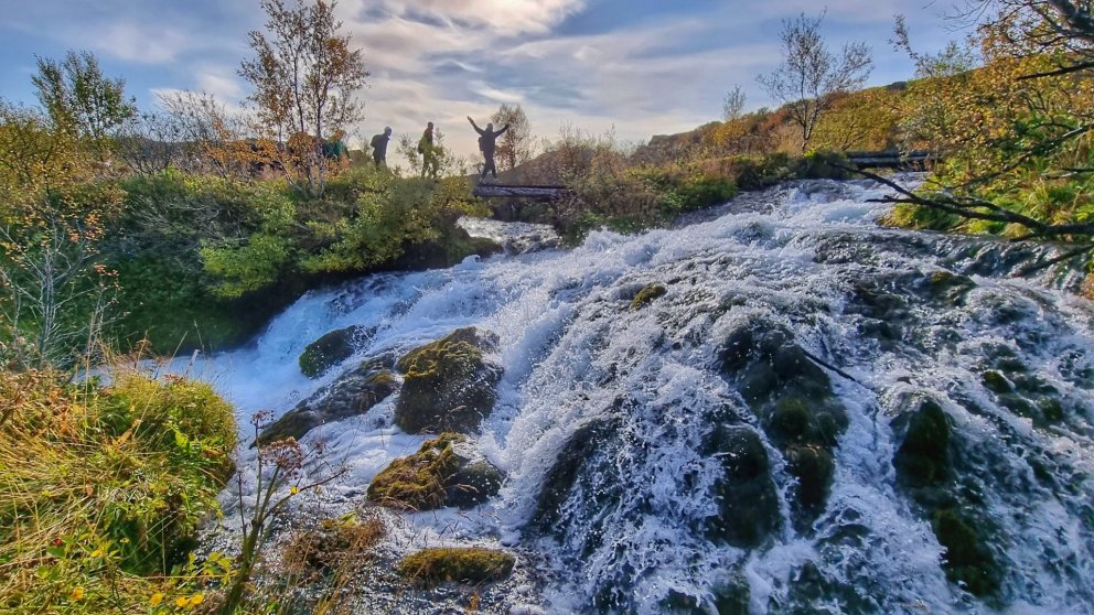 Í þjóðgarðinum í Jökulsárgljúfrum er ægifagurt.