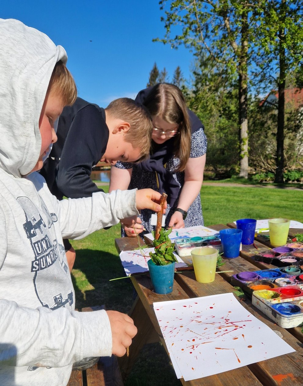 Náttúran og penslar úr Skrúðgarðinum