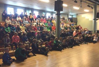 Frá söngsal í dag