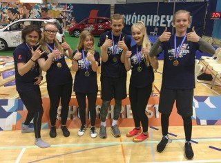 Lið Borgarhólsskóla í Skólahreysti