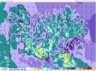 Veðurútlit morgundagsins
