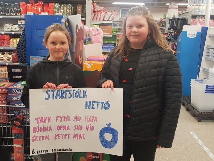 Þakkir frá nemendum