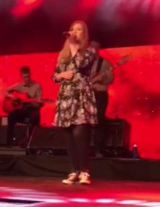 Friðrika á sviðinu