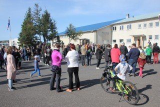 Borgarhólsskóli settur í blíðu