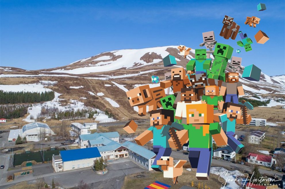 Minecraft í Borgarhólsskóla