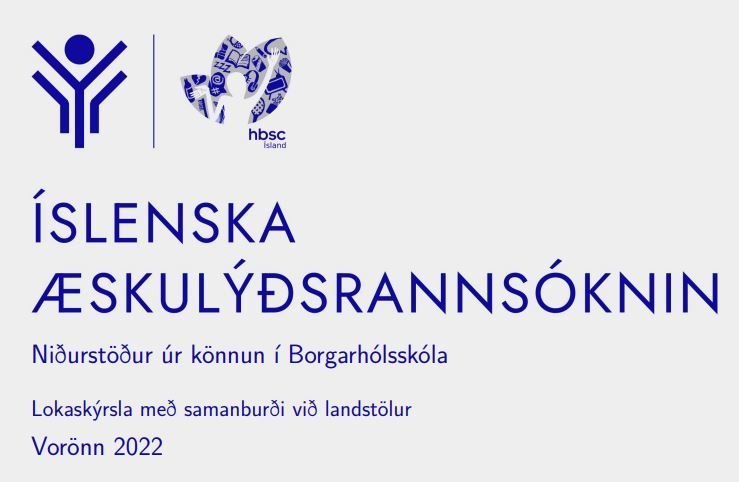 Niðurstöður úr íslensku æskulýðsrannsókninni