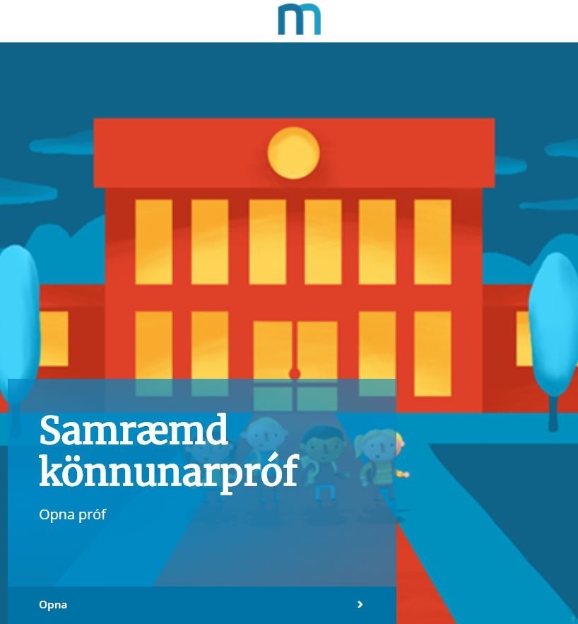 Samræmd könnunarpróf - lítill hluti af heildarnámsmati