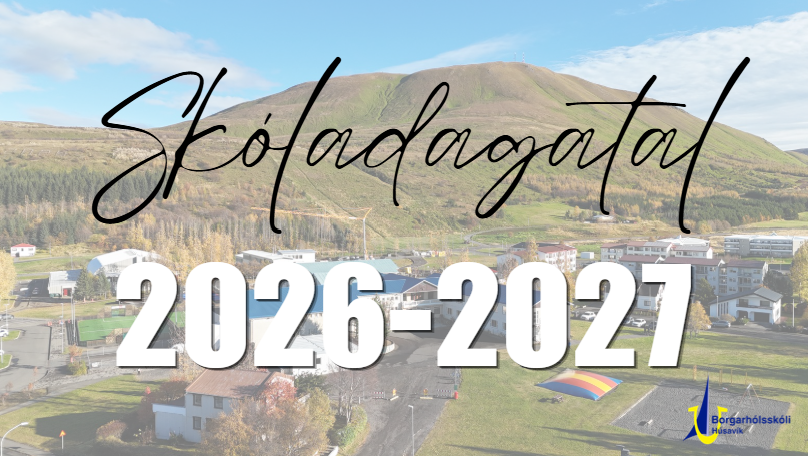 Skóladagatal næsta skólaárs 2026-2027