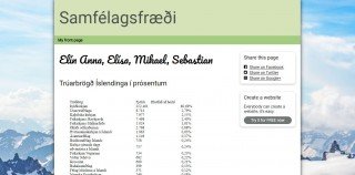 Skjáskot af vefsvæðinu