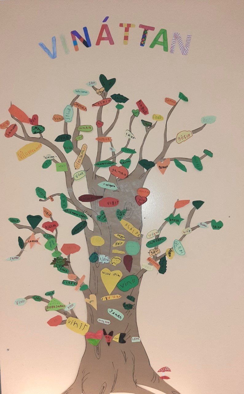 Vináttutré nemenda annars og þriðja bekkjar