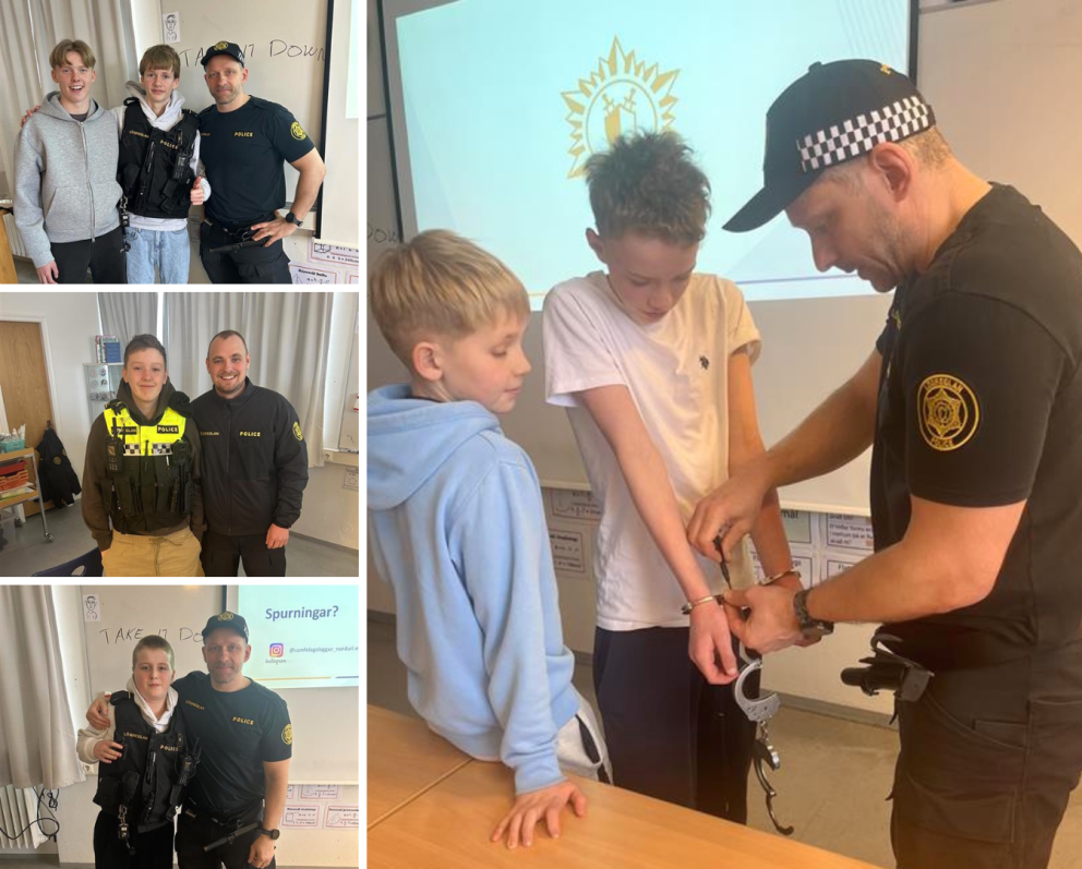 Heimsókn frá samfélagslöggunni