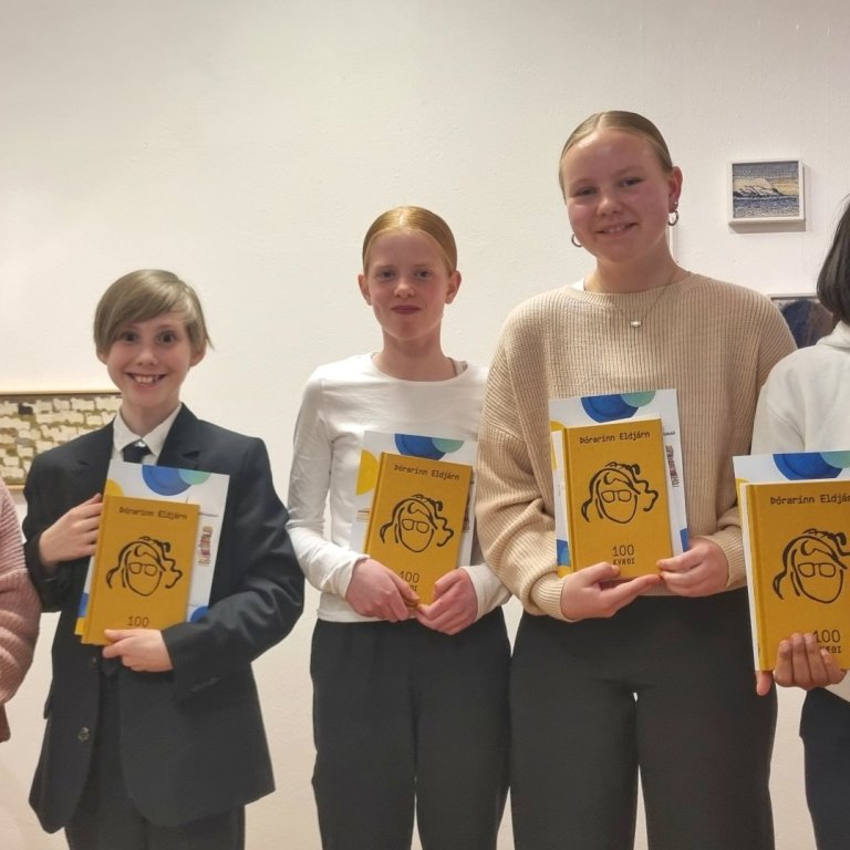 F.v. Nína Fanney, Baldur Starri, Karen Eva, Arnrún Eva og Ísabella Anna.