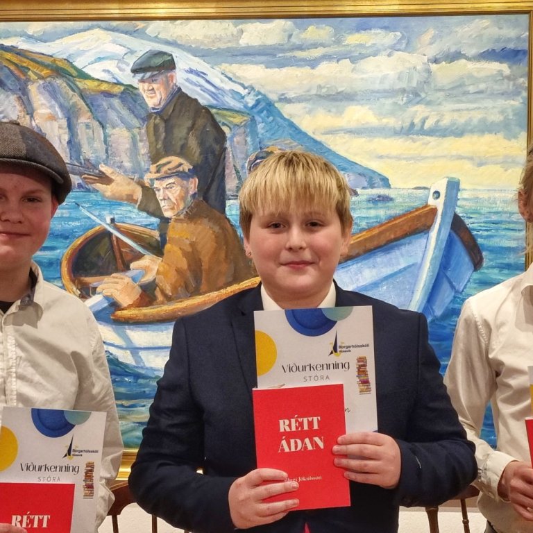 F.v. Brynjúlfur Nóri, Svavar og Tómas Orri