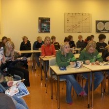 Nemendur í skólaheimsókn