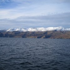 Sigling með Víknafjöllum