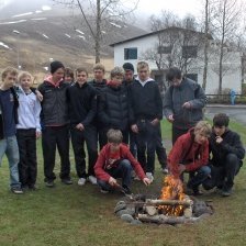 Útikennsla við Borgarhólsskóla