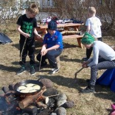 Útikennsla í Borgarhólsskóla vor 2009