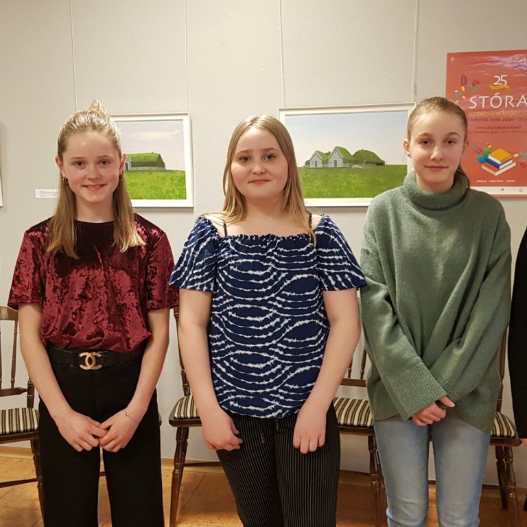 Fulltrúar skólans í keppninni