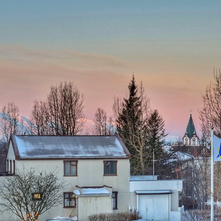 Frá Borgarhóli í morgunsárið