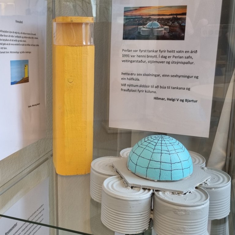 Húsavíkurviti og Perlan