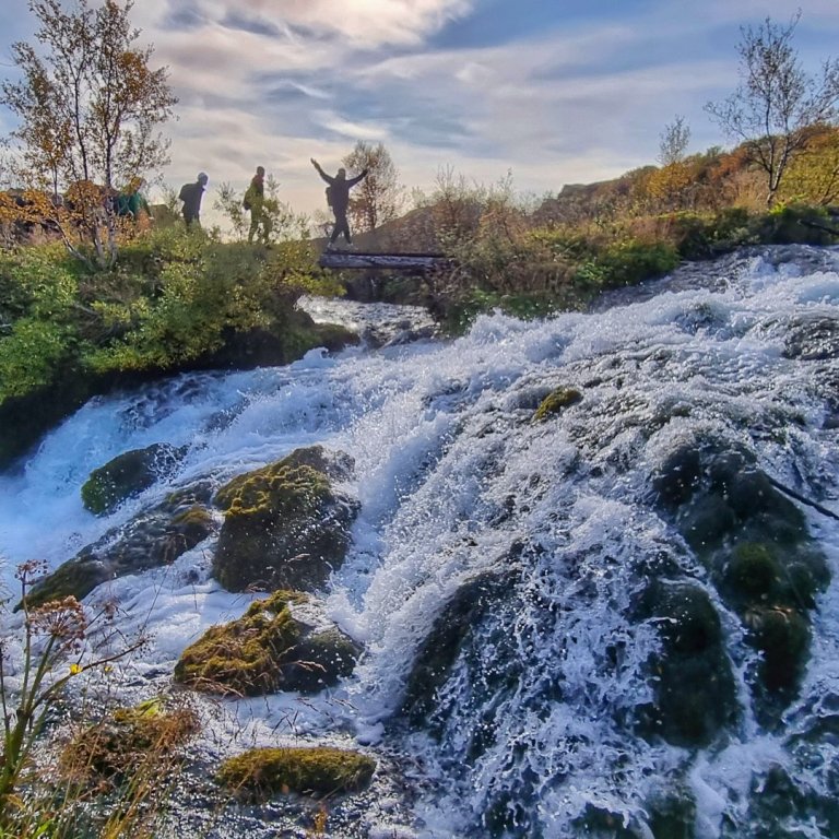 Í þjóðgarðinum í Jökulsárgljúfrum er ægifagurt.