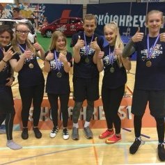 Lið Borgarhólsskóla í Skólahreysti