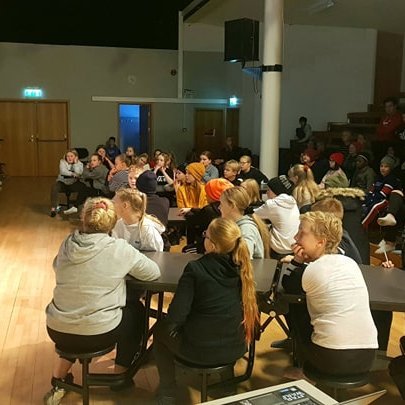 Við upphaf Stóru upplestrarkeppninnar