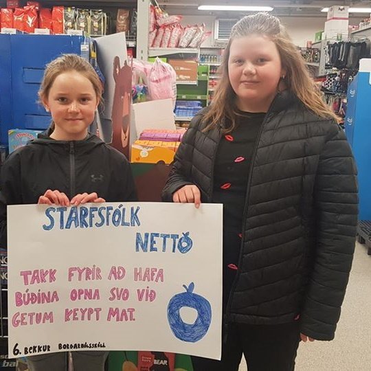 Þakkir frá nemendum