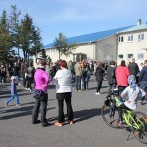 Borgarhólsskóli settur í blíðu