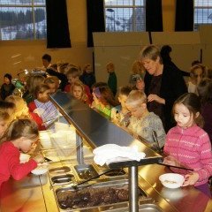 Skólamötuneytið tekið í notkun