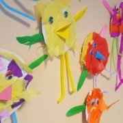 Páskaungar hjá nemendum 1.  bekkjar