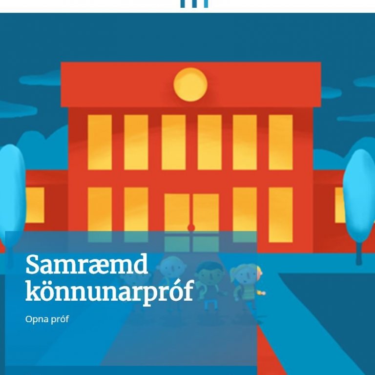 Samræmd könnunarpróf - lítill hluti af heildarnámsmati