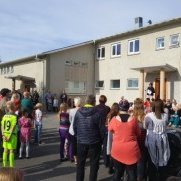 Fjölmenni við upphaf skólaársins