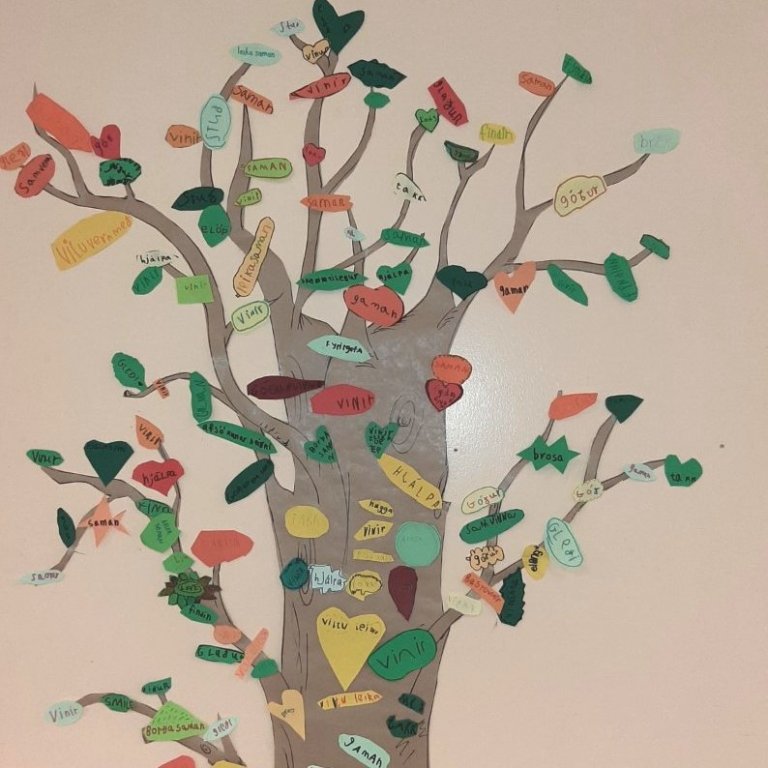 Vináttutré nemenda annars og þriðja bekkjar