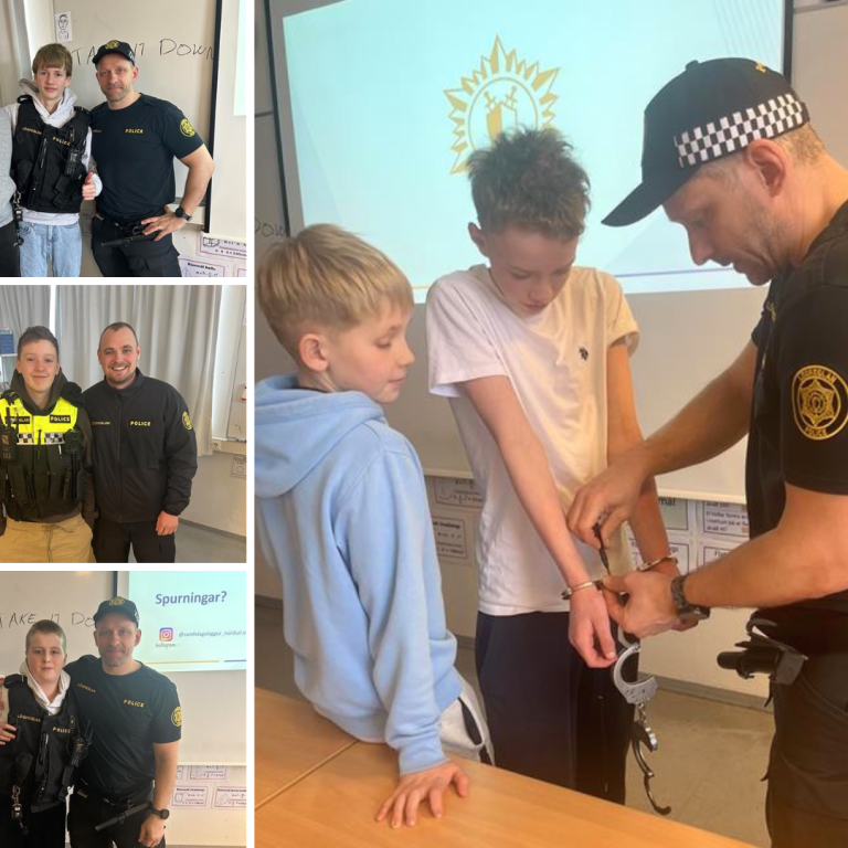 Heimsókn frá samfélagslöggunni