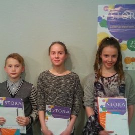 Sigurvegarar Stóru upplestrarkeppninnar 2016